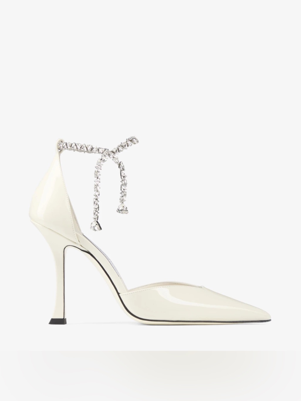 Jimmy Choo Stevie 100 Latte Patent Leather Pumps Size Eu36.5